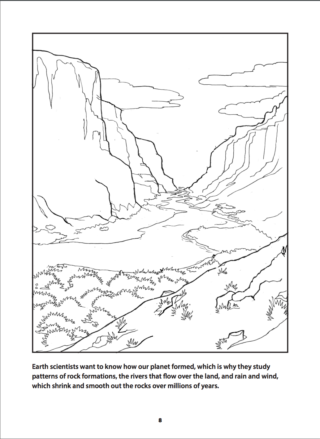 canyon coloring pages for kids