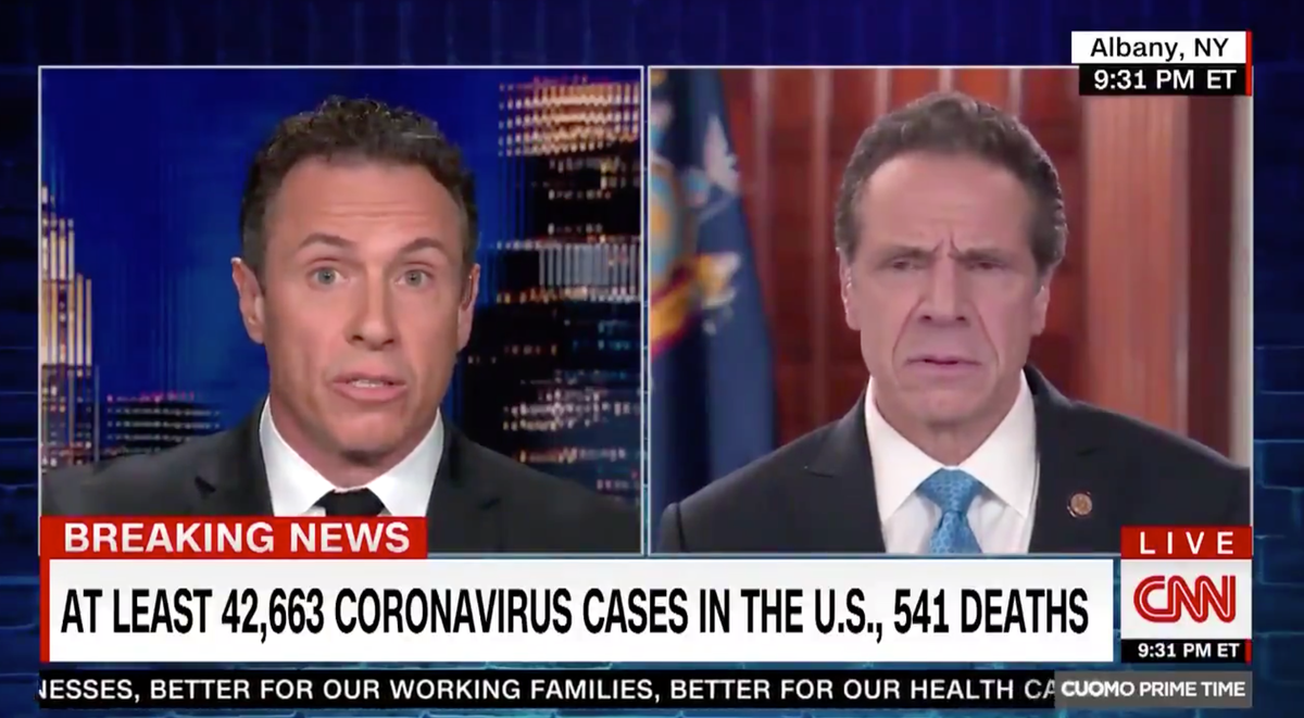 Andrew Cuomo Bickered With His Brother Chris in Italian on TV