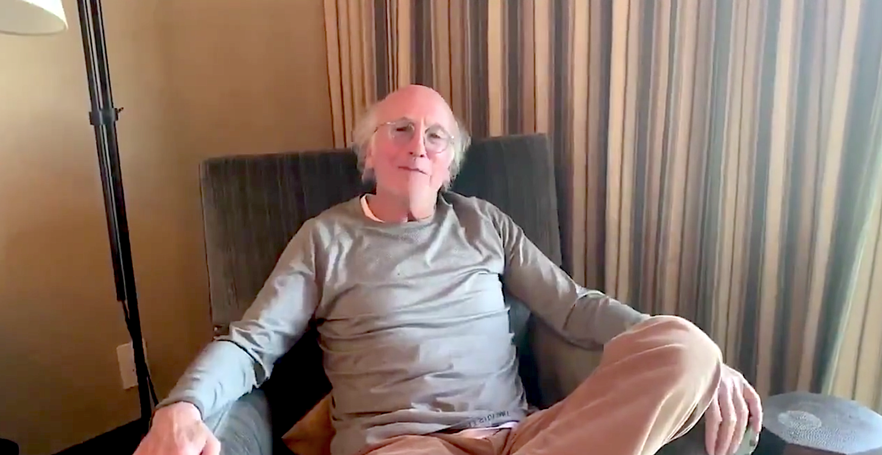 Larry David Coronavirus Social Distancing Video Larry David Is The Greatest Quarantine Spokesperson