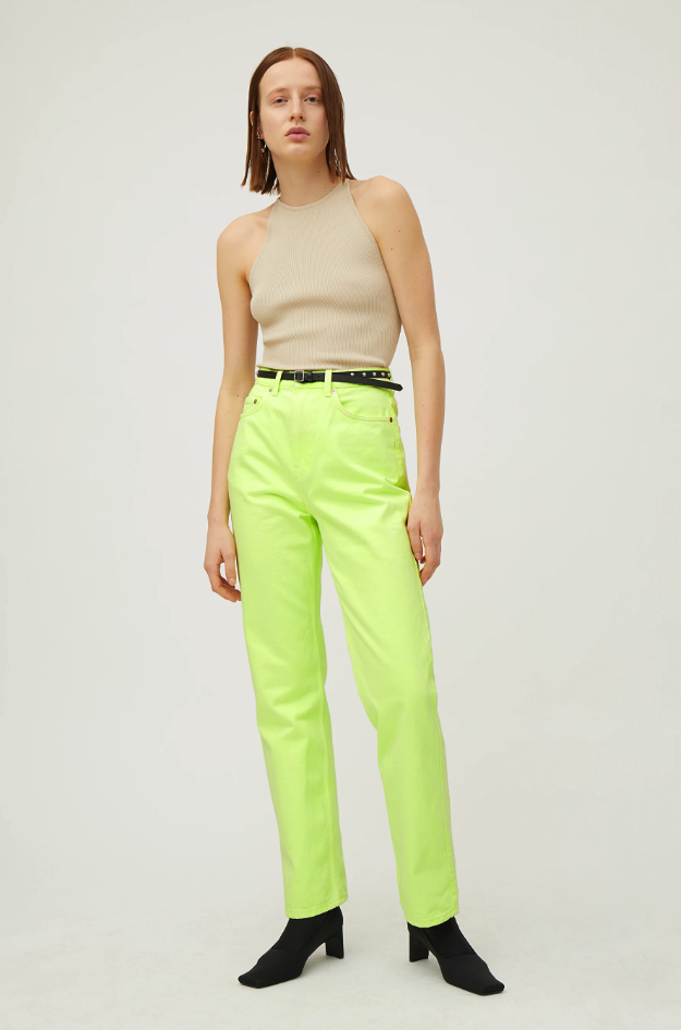 bright green jeans womens