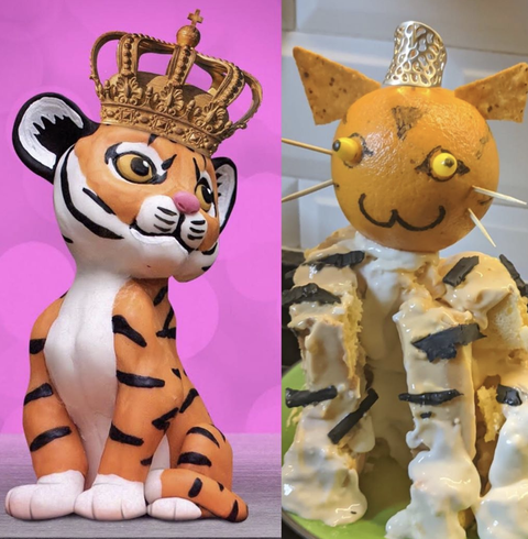 Toy, Felidae, Plush, Tiger, Stuffed toy, Cartoon, Animal figure, Big cats, Textile, Animation, 