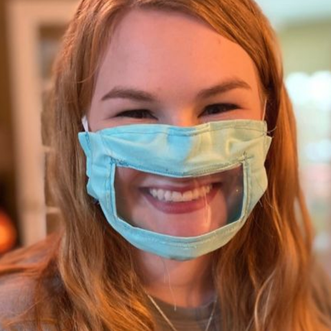 Face, Duct tape, Facial expression, Head, Smile, Skin, Cheek, Mouth, Lip, Mask,