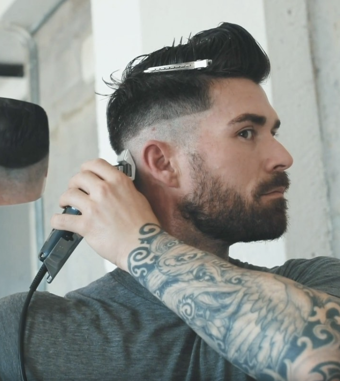 male hair cutting at home