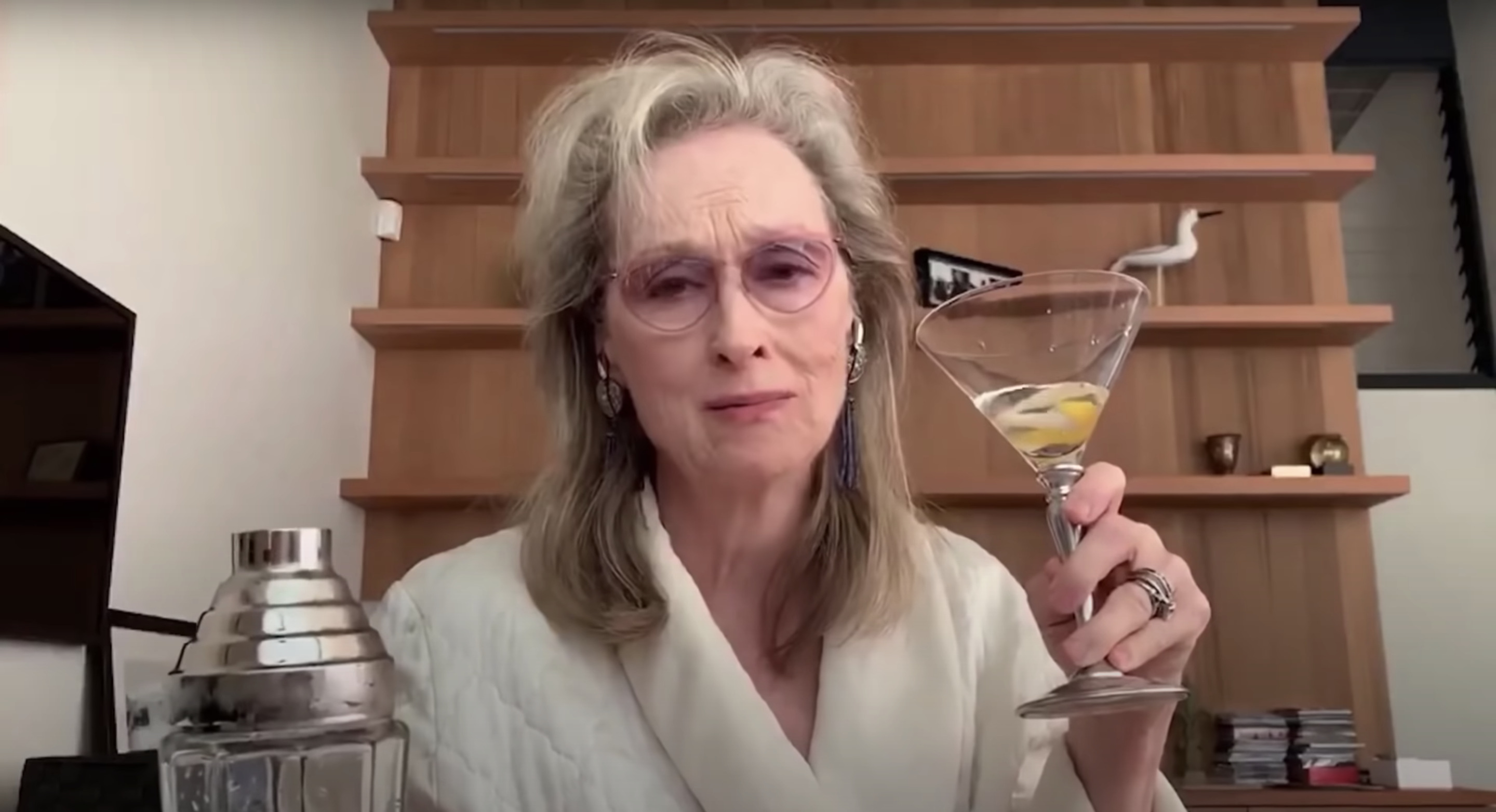 Watch Meryl Streep Drink While Singing The Ladies Who Lunch