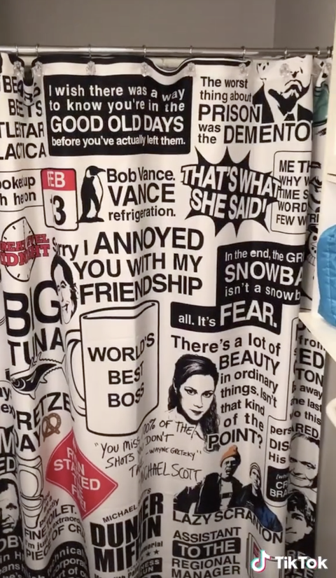 the office shower curtain