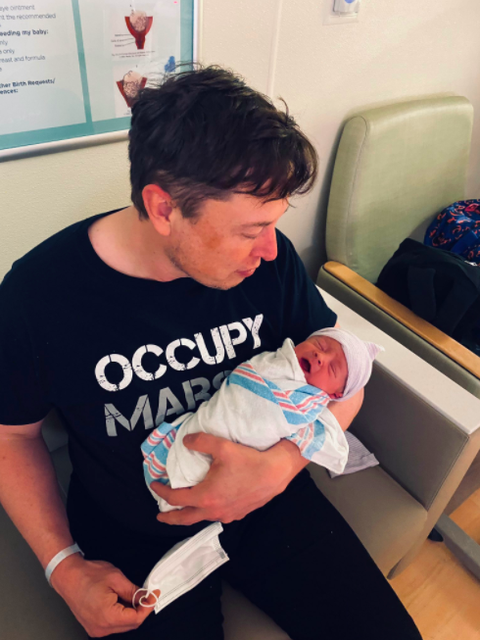 grimes and elon musk welcome baby