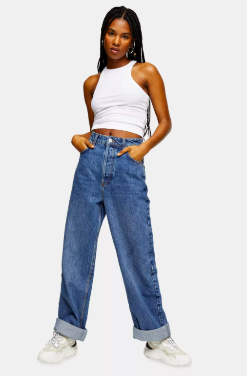ladies boyfriend jeans size 14