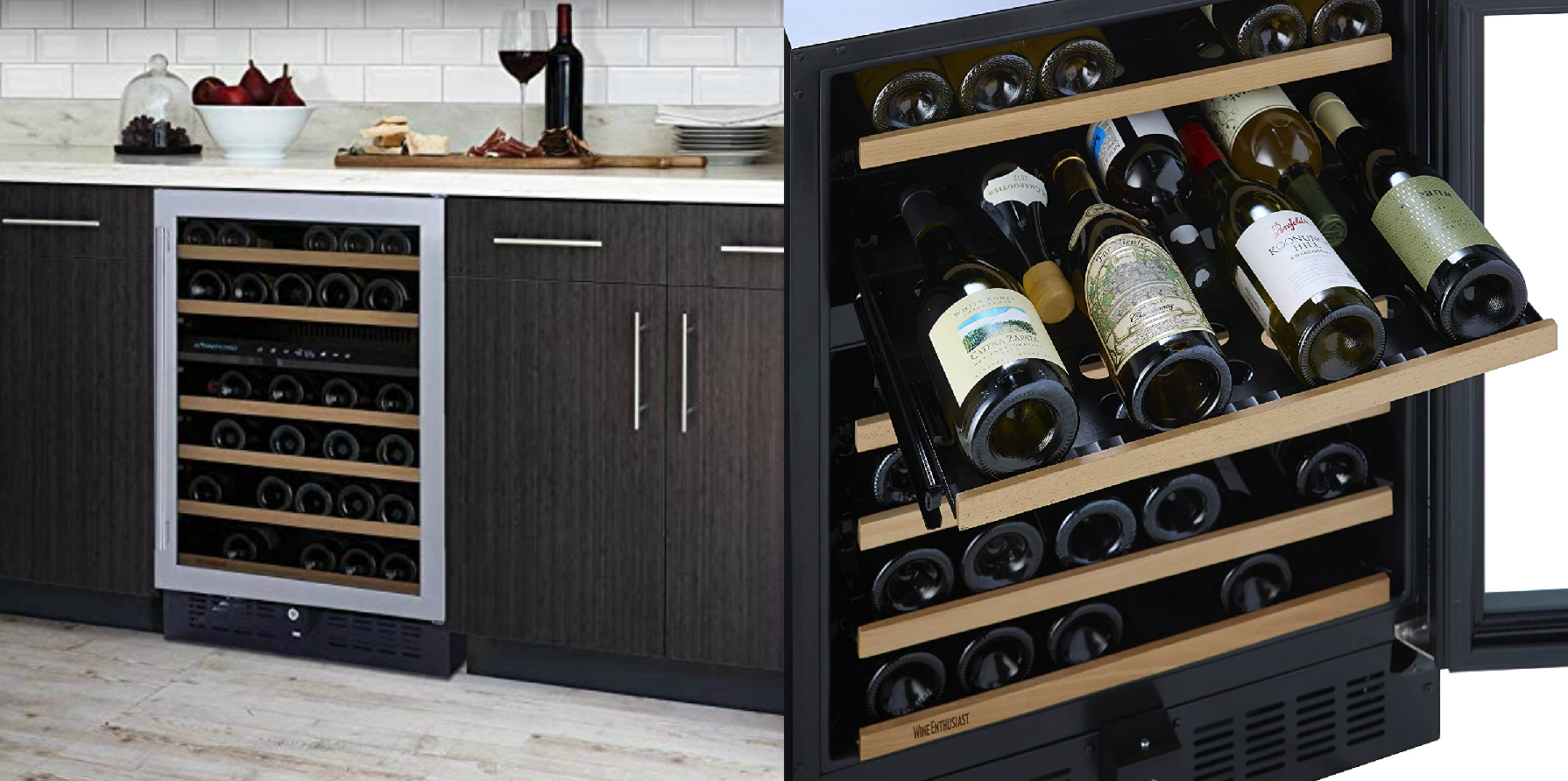 wine cooler kitchen cabinet