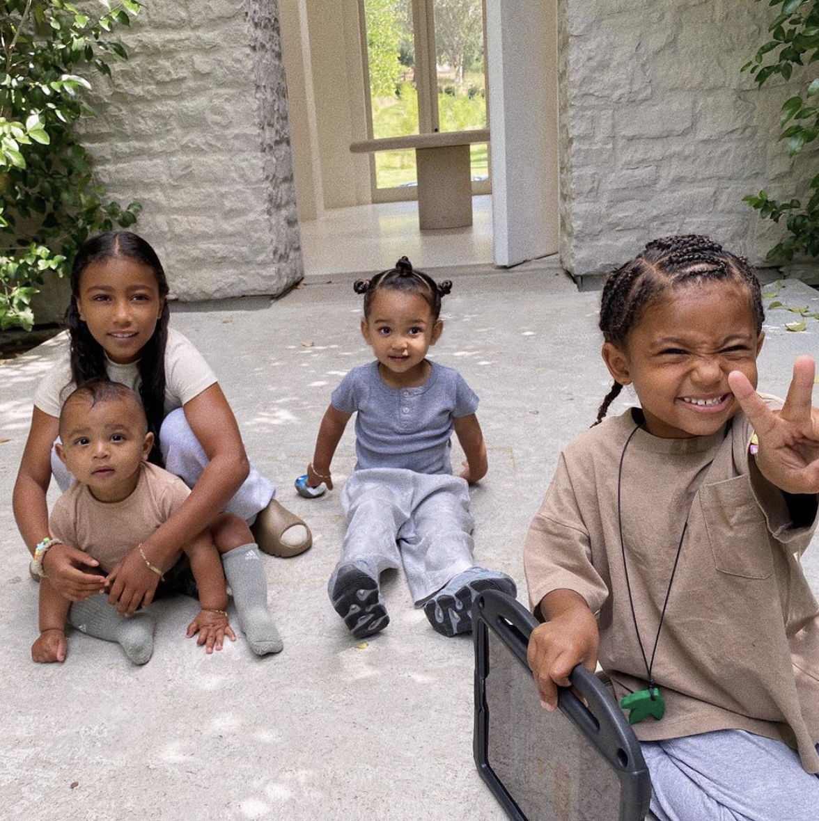 Kim Kardashian West Shares Photo Of All Four Of Her Children