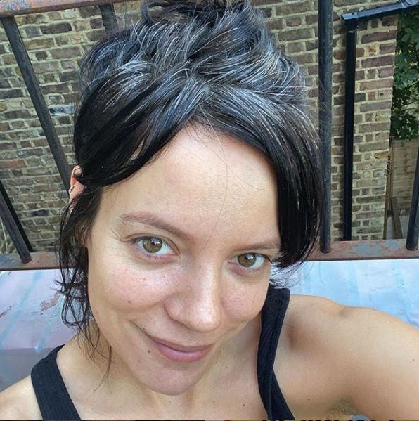 Lily Allen's grey hair is getting her a lot of compliments on Instagram