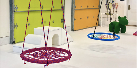 a garage turned playroom by smart d2 playrooms