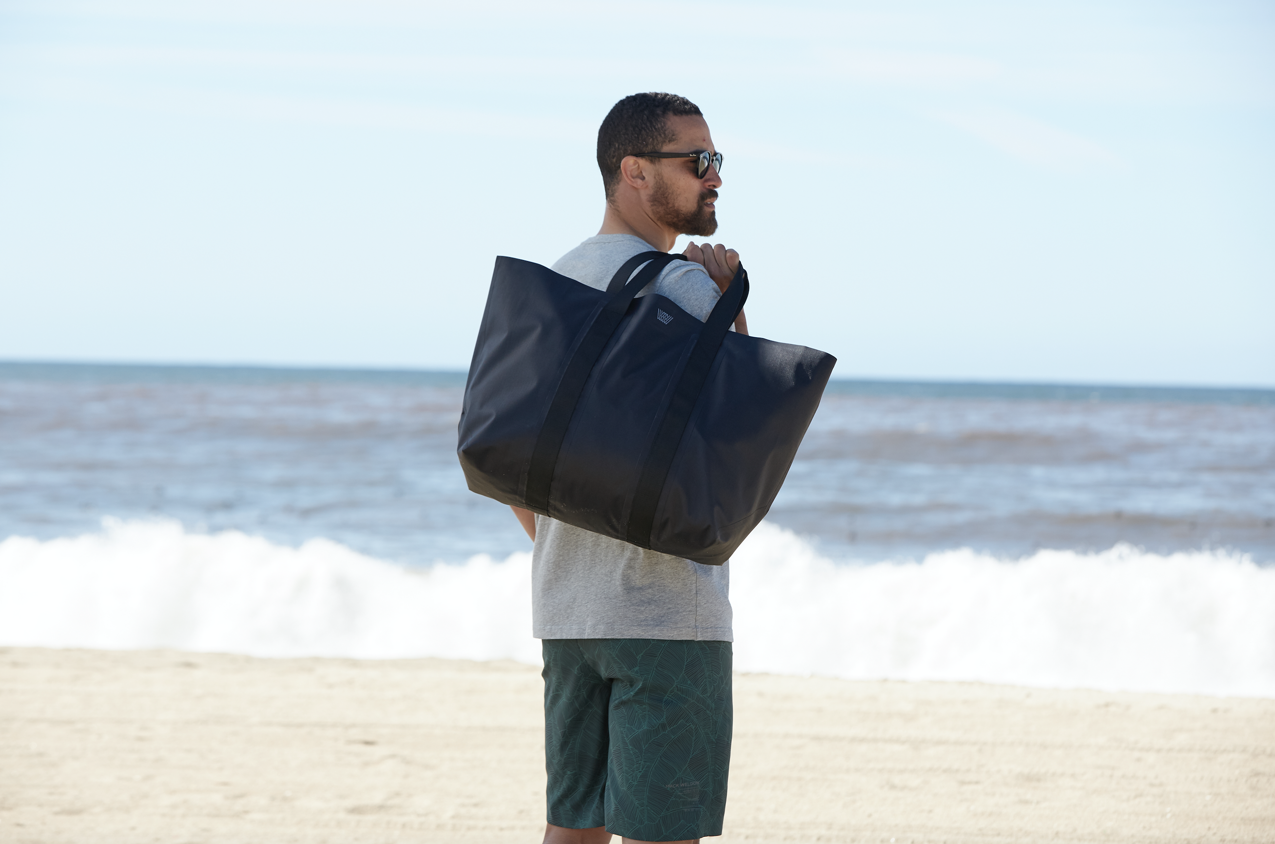 mans beach bag