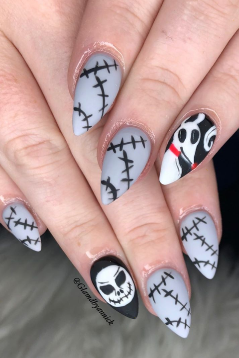 Achieve Perfection with Halloween Almond Nails!