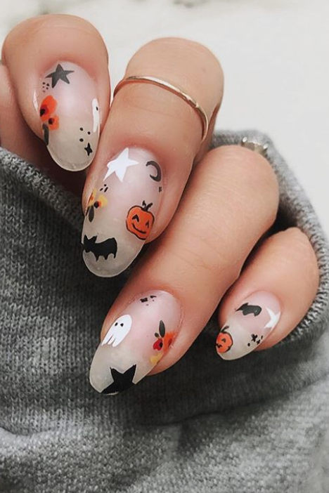 50 Best Halloween Nail Ideas 2020 Cute Halloween Nail Designs