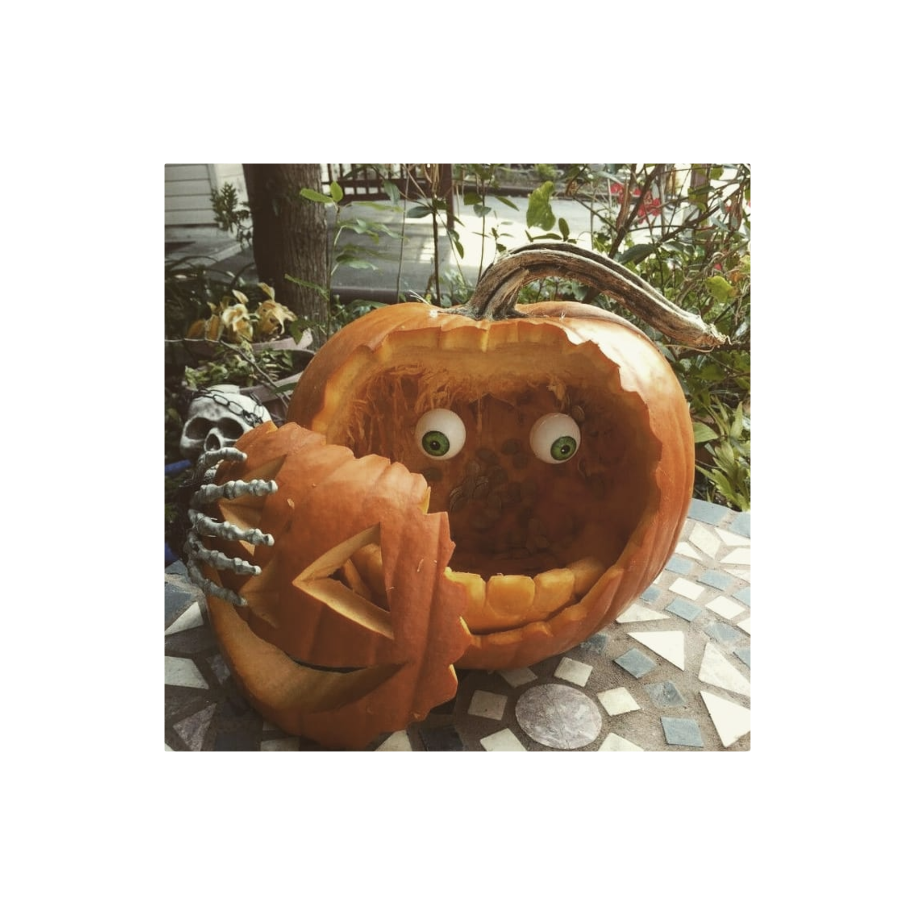 pumpkin peeling carving