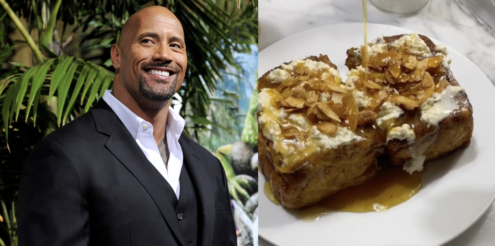 The Rock Uses Makes Tequila Infused French Toast Toppings