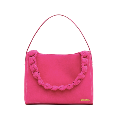 le grand sac noeud jacquemus粉红色单肩包