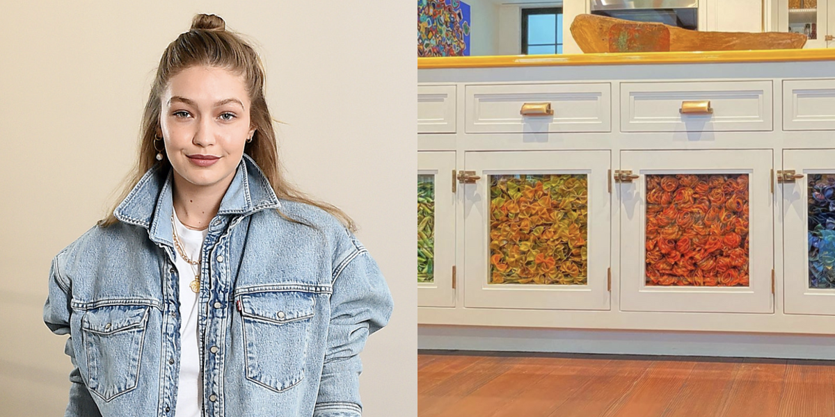 Gigi Hadid’s NYC Apartment Uses Dyed Pasta As Decoration