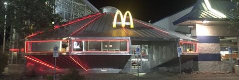 unique fast food restaurants mcdonalds ufo
