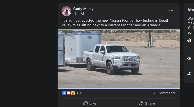 2022 nissan frontier spy shots