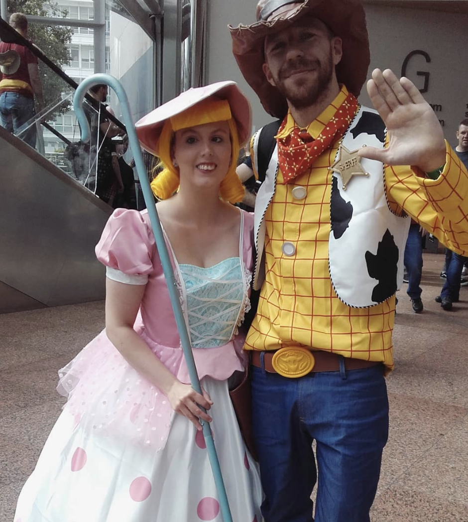 woody and bo peep couple costume