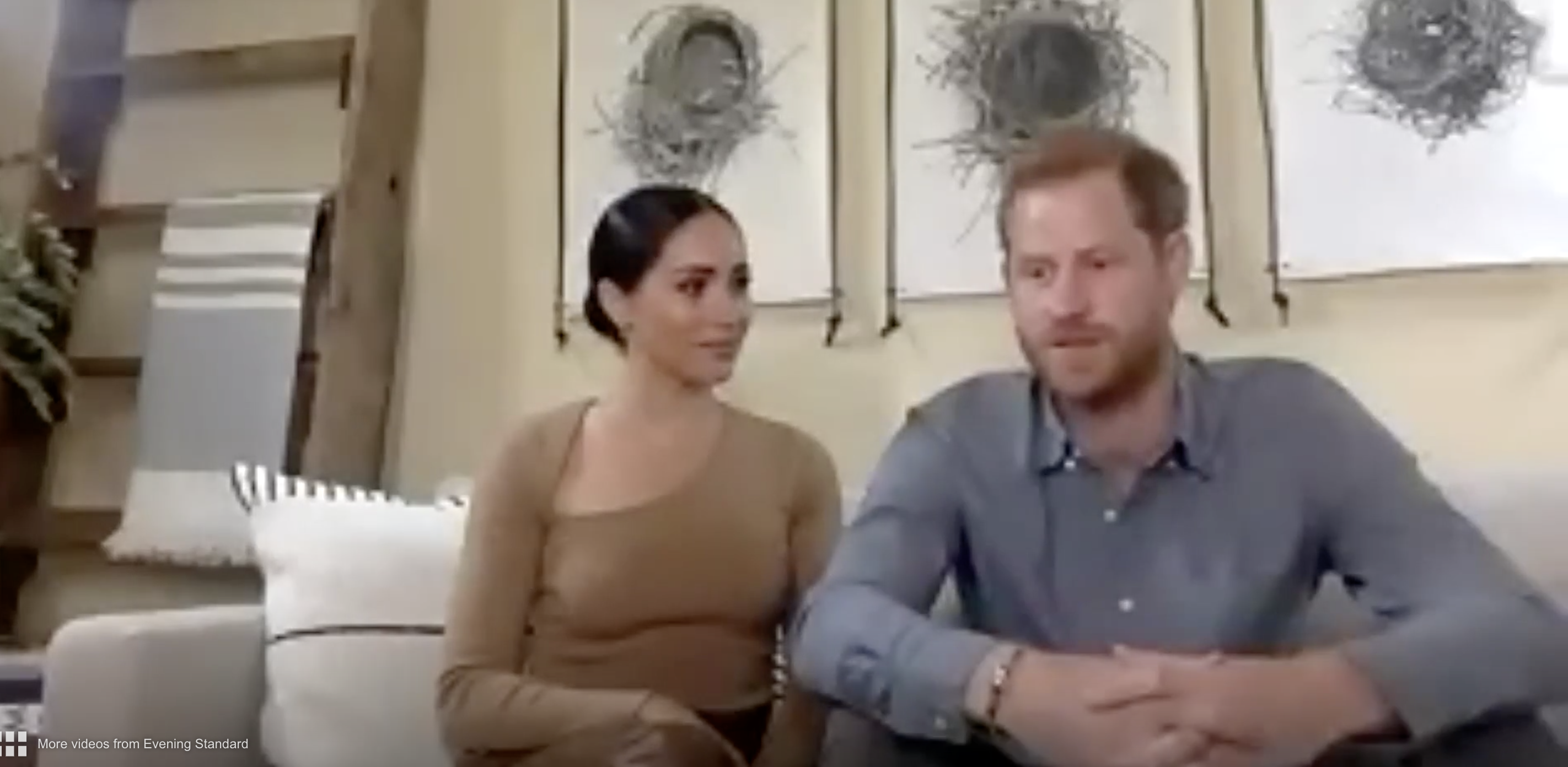 Meghan Markle Wears Victor Glemaud Top Leather Pants In Interview