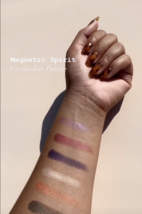 swatch of palette on arm