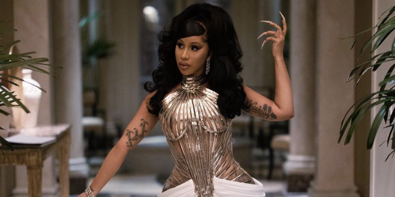 cardi b birthday dress