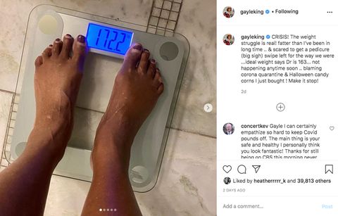 Gayle King Shares Pandemic Weight Gain Progression On Instagram