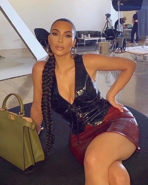 Kim Kardashian wows fans with an XL double-plaited ponytail