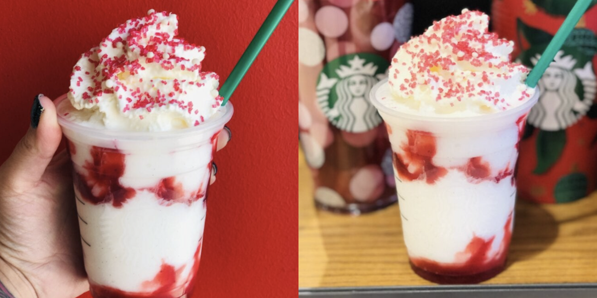 There Is A Santa Claus Frappuccino On The Starbucks Secret Menu