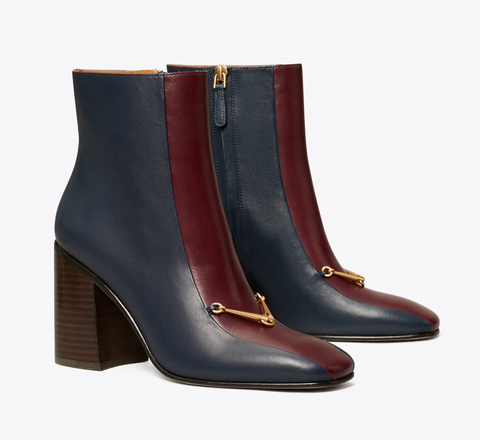 tory burch equestrian link ankle boot