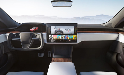 2021 modelo de tesla s interior redesign