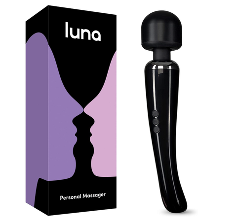 luna premium rechargeable personal wand massager