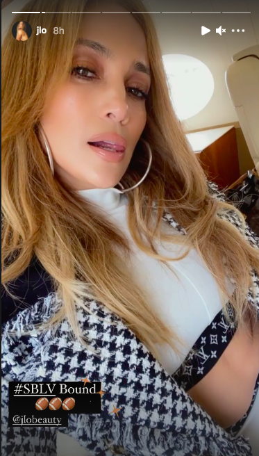 Jennifer Lopez Wears Louis Vuitton Cropped Co Ord For Super Bowl Date Night With Alex Rodriguez