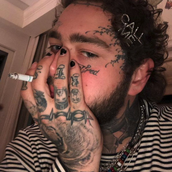 Post Malone’s hand tattoos