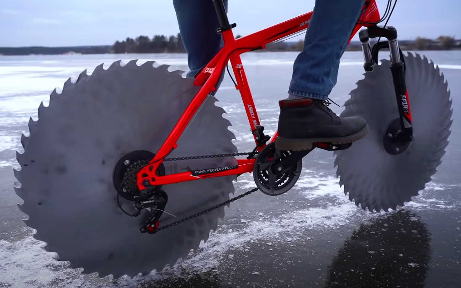 Meet the Icycycle, a Bike With Saws for Tires