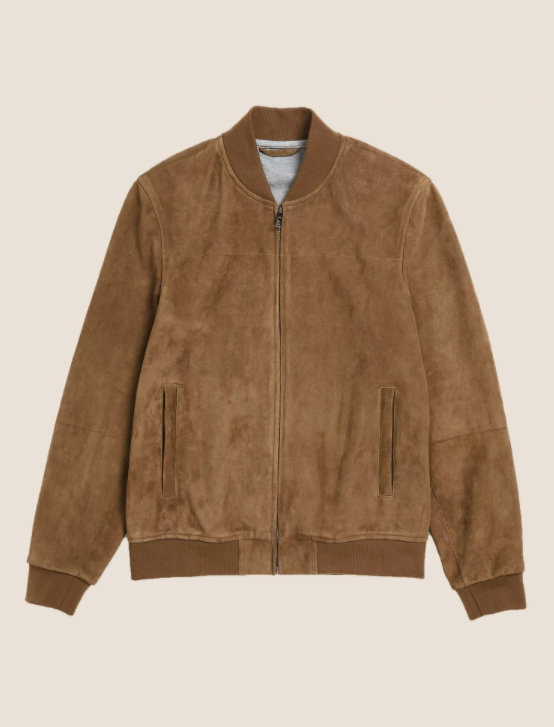 suede jacket with wool lining