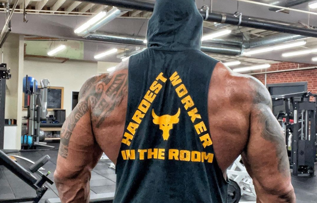 The Rock Shows Off His Back Muscles After a 'Black Adam' Workout