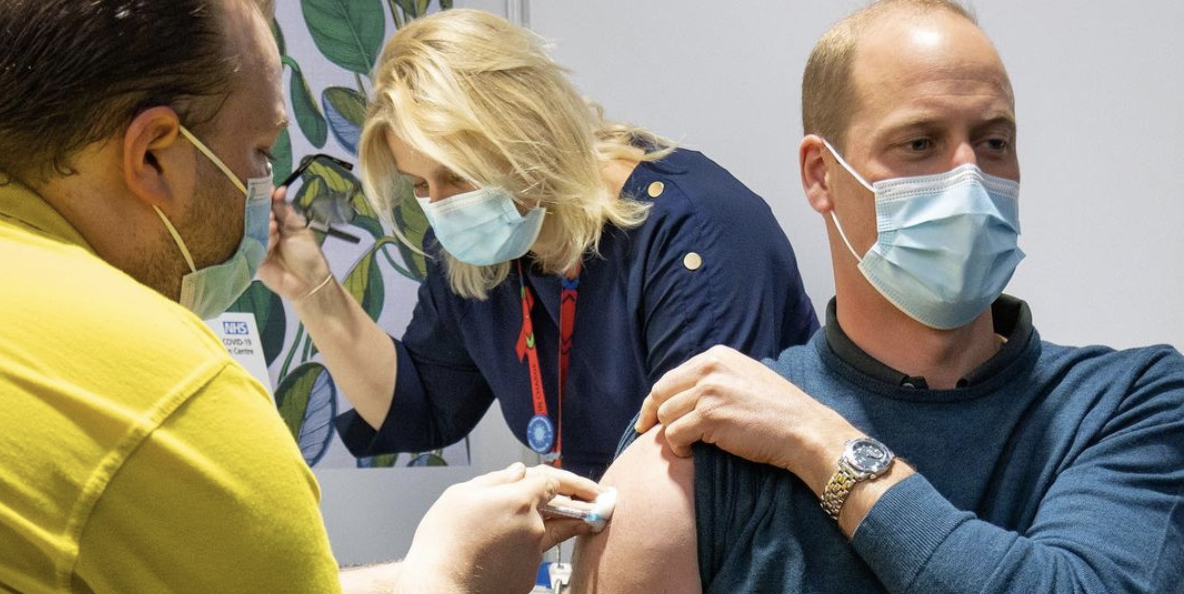 Prince William Receives His First Dose of the COVID-19 Vaccine