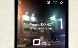 snapchat don't snap and drive message