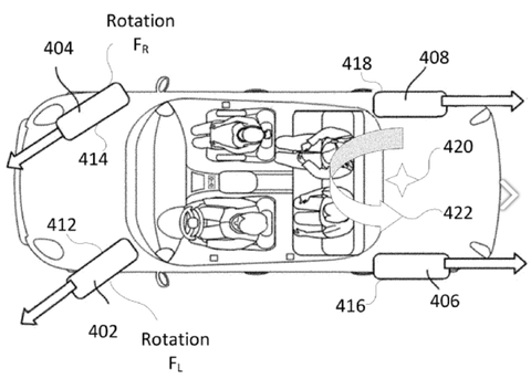 Rivian patent for k-turn rivian patent for kturn