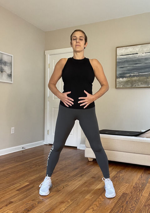 diaphragmatic breathing with pelvic floor activation