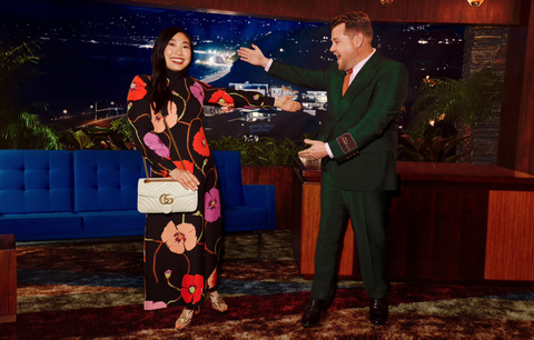 awkwafina gucci the beloved show james corden campaign