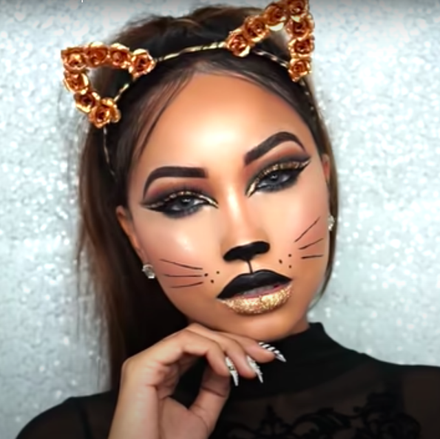 12 Cat Makeup Tutorial Videos for Halloween 12 - Cute Cat Face