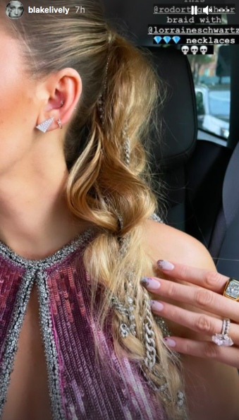 Blake Lively's Diamond Necklace Plait Is Summer's Most Opulent Hair Trend