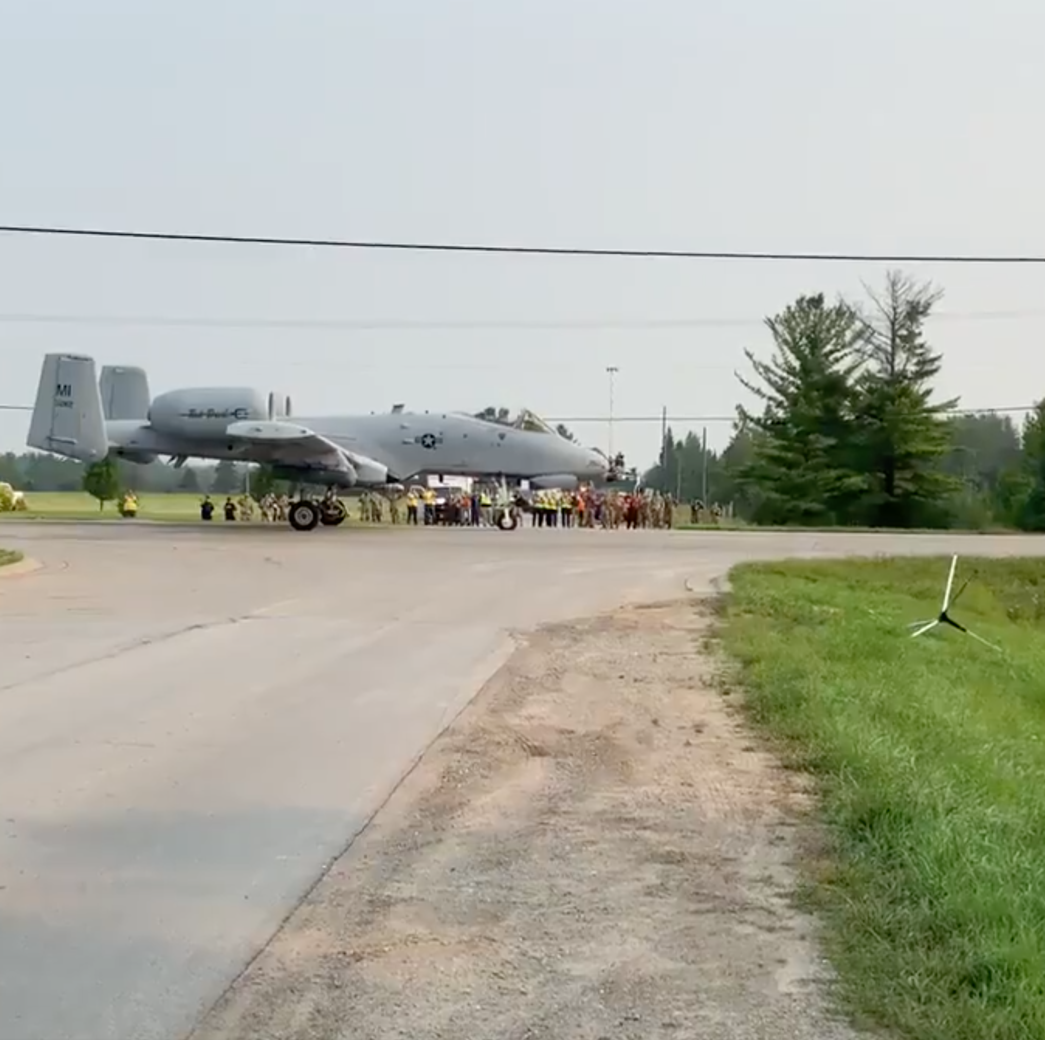 Watch A-10 Warthogs Take Off From a Michigan Highway