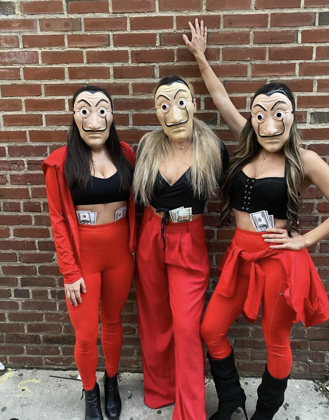 Halloween costume threesome