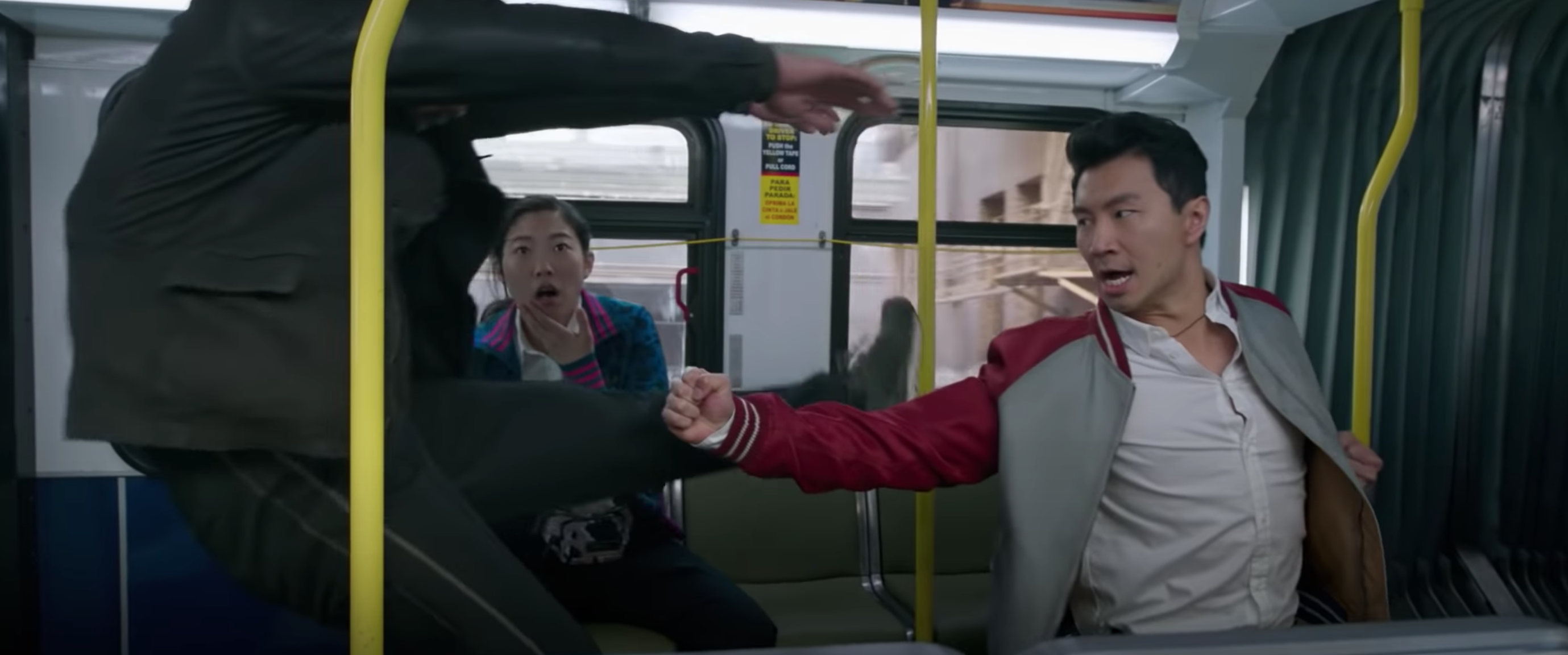 Simu Liu Takes Down Assassins on a Bus in &#39;Shang-Chi&#39; Fight Scene