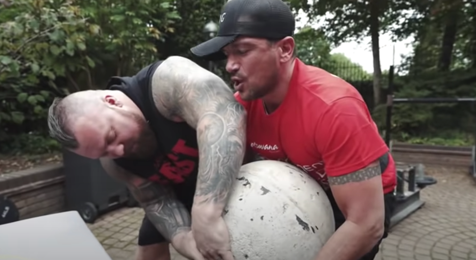 Watch Eddie Hall Make a British Pop Star Take on a Strongman Workout thumbnail